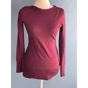 The Limited Women Size Small Long Sleeve‎ Sweater Burgundy Vintage